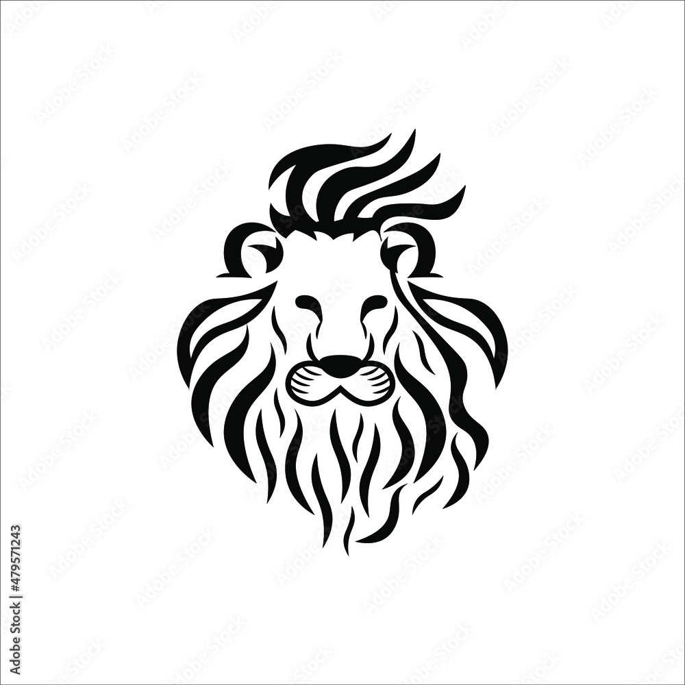 Obraz premium Lion vector illustration symbol icon