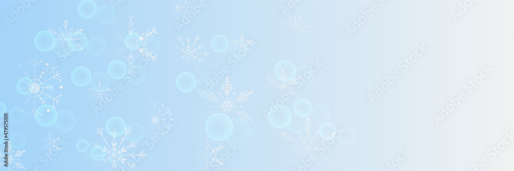 Winter background Blue Snowflake design template banner Winter background Blue Snowflake design template banner