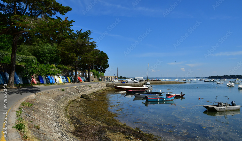 Sarzeau, France - june 6 2021 : Logeo port