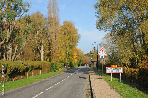 Saint Lambert des Bois, France - june 29 2018 : the countryside photo