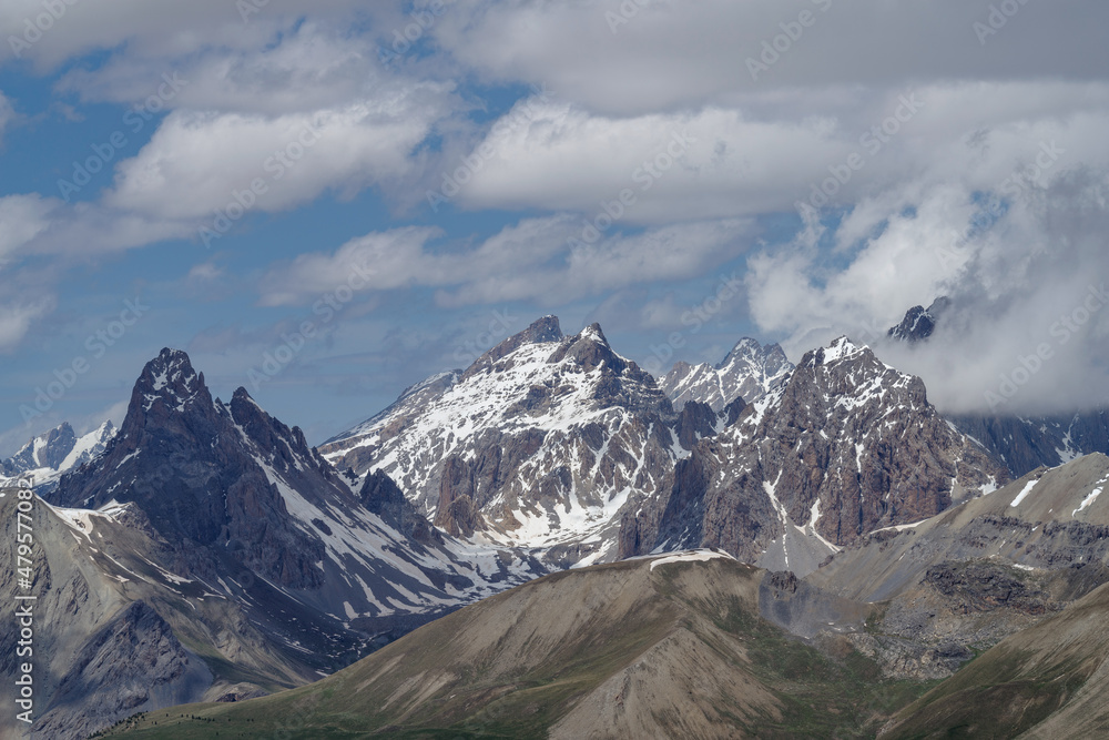 Cottian Alps mountain range in the southwestern part of the Alps,  located on the border between Italy and France