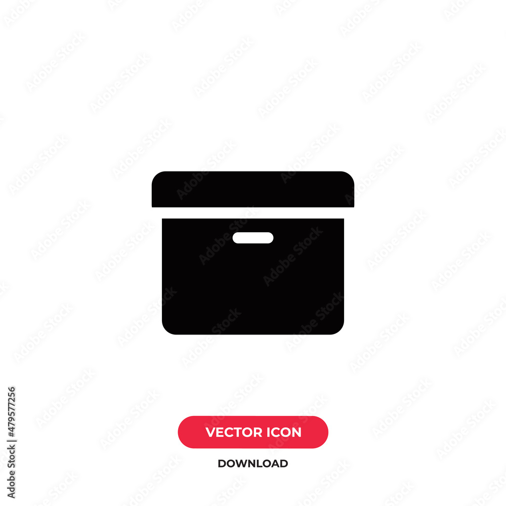 Box icon vector. Package sign Box icon vector. Package sign