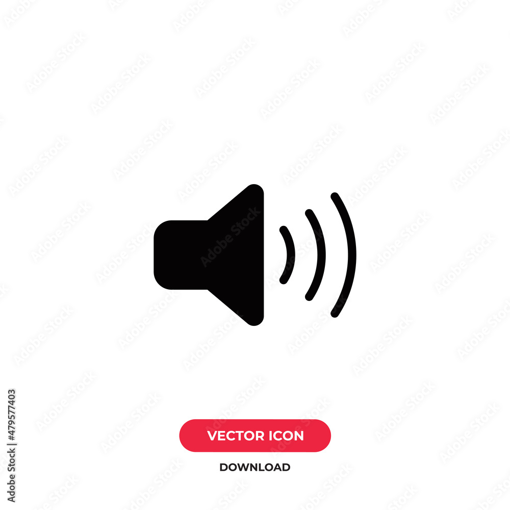 Speaker icon vector. Loudspeaker sign Speaker icon vector. Loudspeaker sign