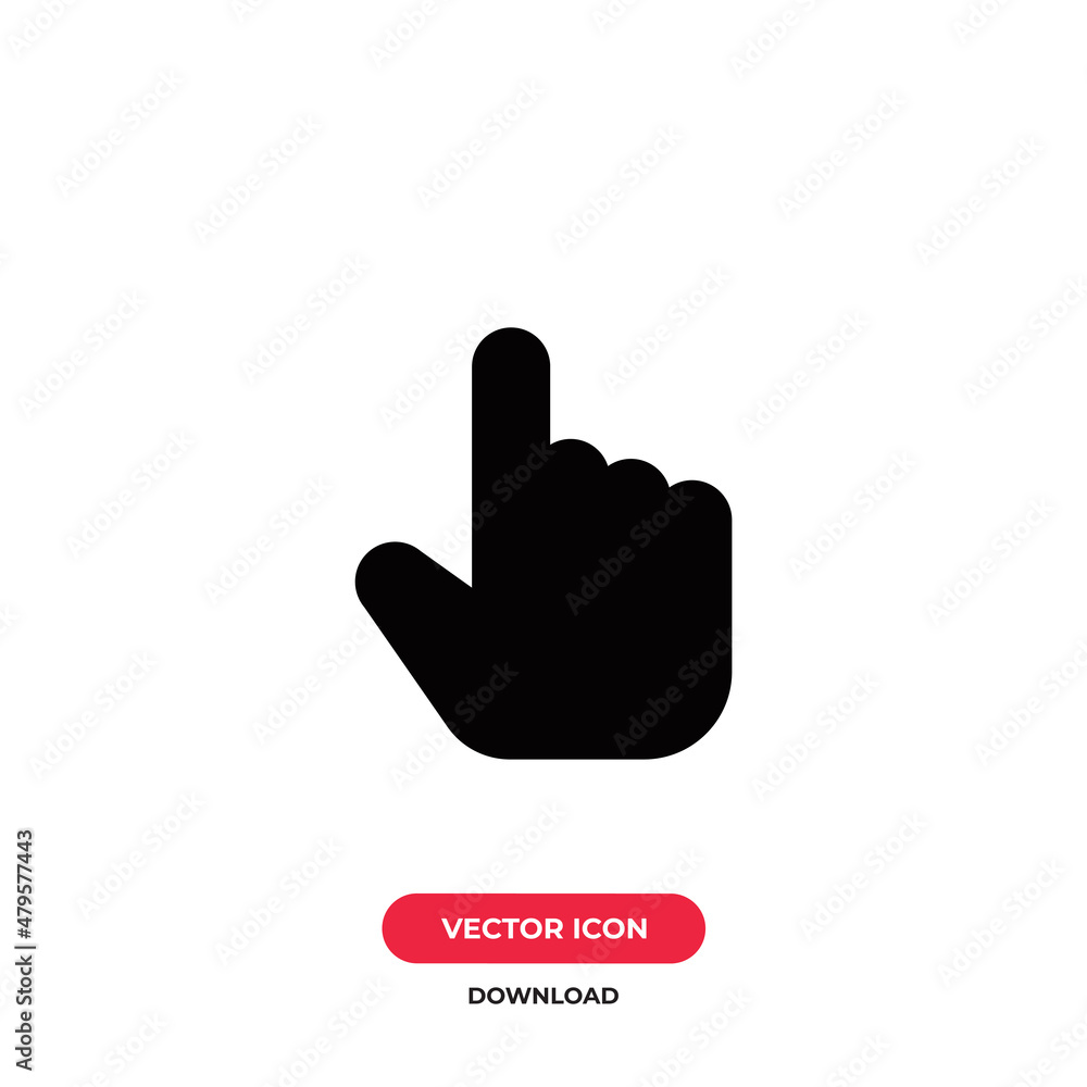 Hand icon vector. Finger sign Hand icon vector. Finger sign
