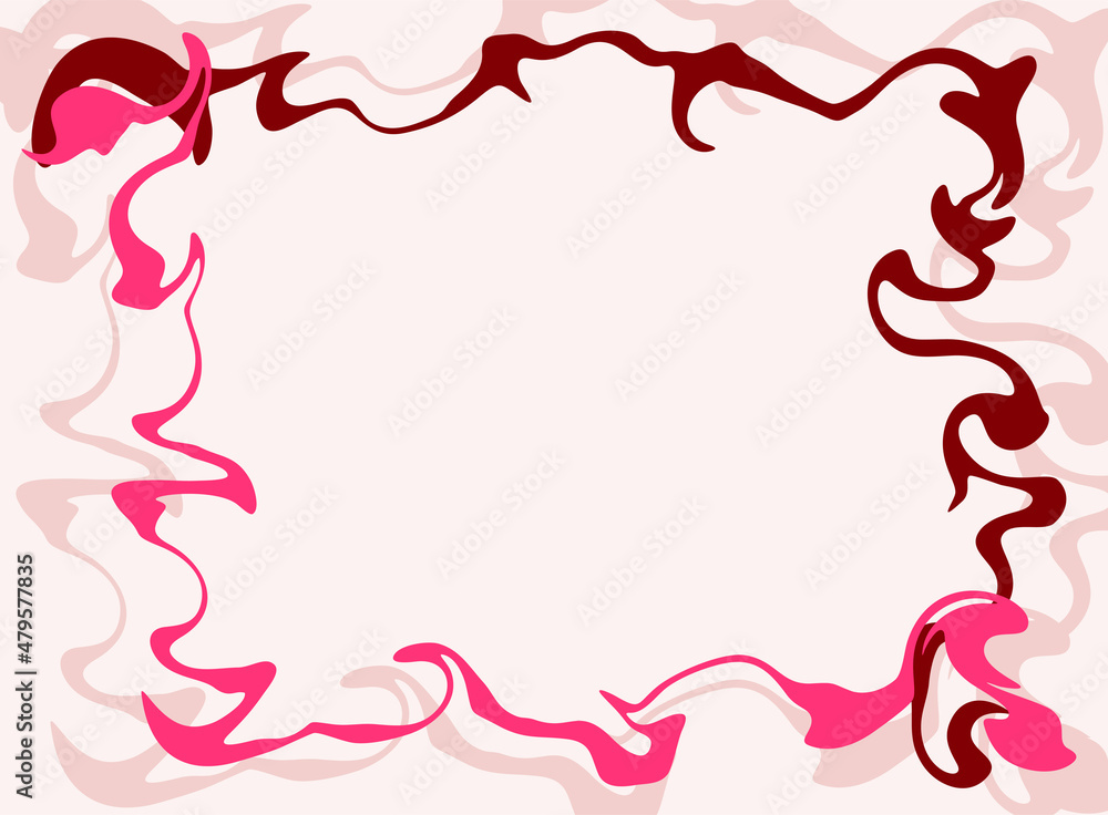Simple background with pink oil painting illustration and some copy space area Simple background with pink oil painting illustration and some copy space area