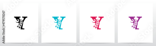 Octopus Tentacles On Letter Logo Design Y