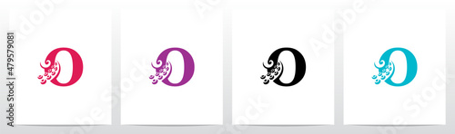Foto Octopus Tentacles On Letter Logo Design O
