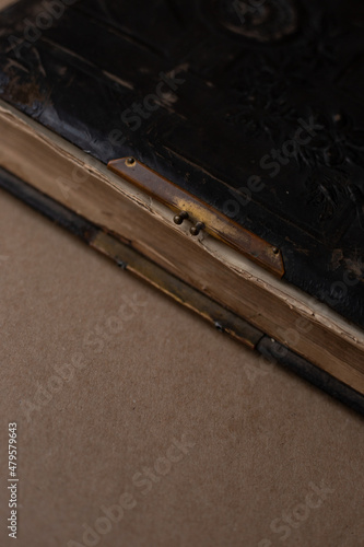 Antique book on a quat background