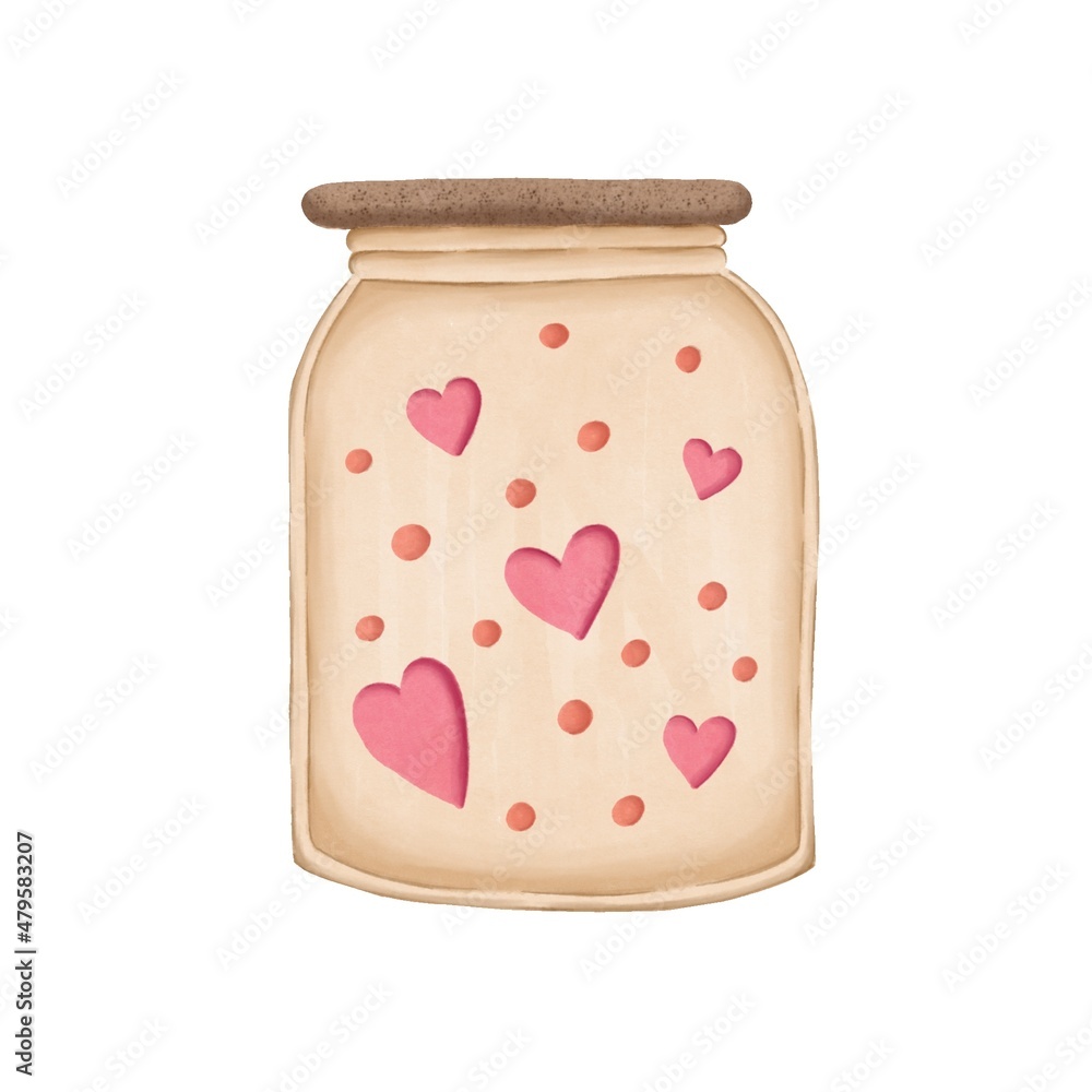 jar with hearts jar with hearts