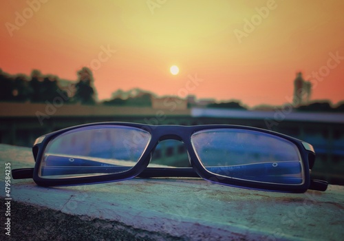 sun glasses on the roof