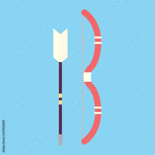 シンプルでかわいい破魔矢のイラスト