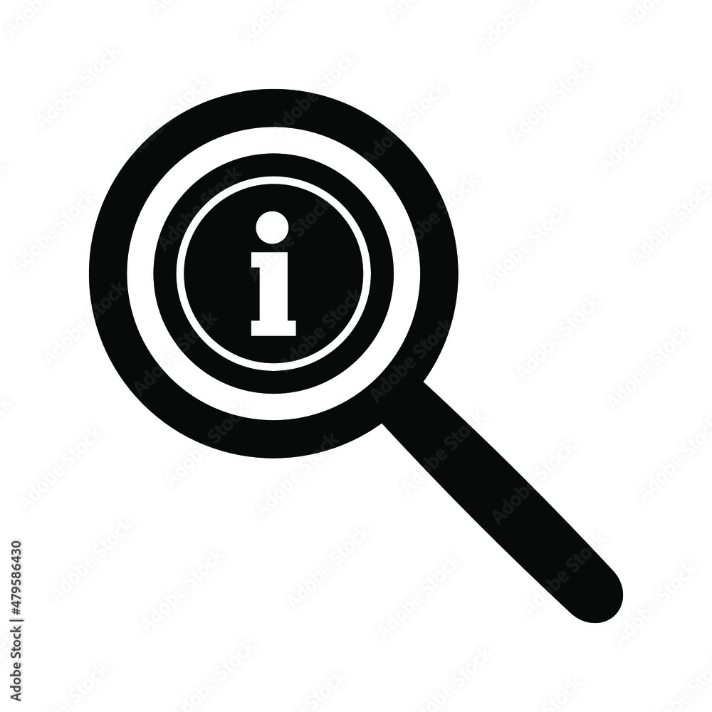 Information icon, isolated. Flat design. Vector illustration Information icon, isolated. Flat design. Vector illustration