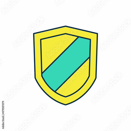 Filled outline Shield icon isolated on white background. Guard sign. Security, safety, protection, privacy concept. Vector Free Download Filled outline Shield icon isolated on white background. Guard sign. Security, safety, protection, privacy concept. Vector - GFXLoad
