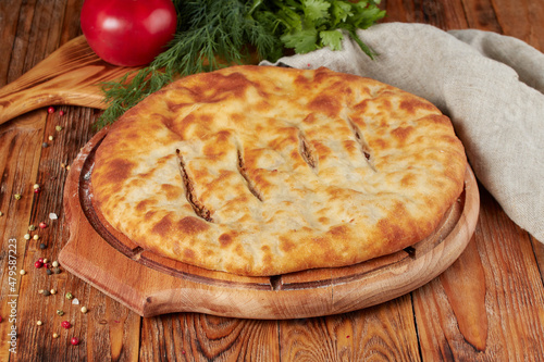 Traditional meat pie, Caucasus, Ossetian pie