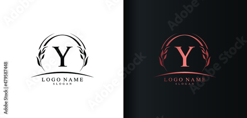 Abstract letter Y logo design, luxury style letter logo, text Y icon vector design
