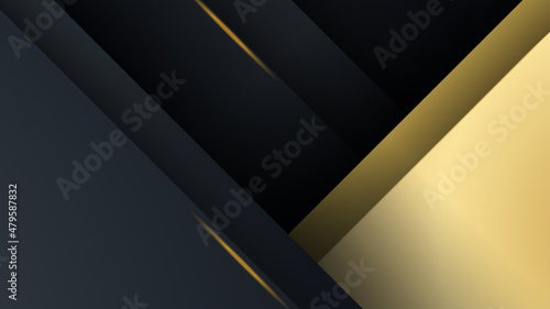 Black gold background