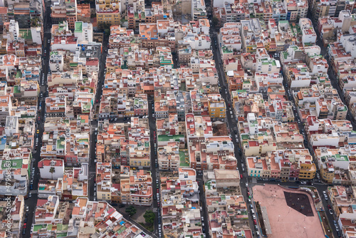 Fotografía aérea del distrito del Puerto de la Luz, en la ciudad de Las Palmas, capital de la isla de Gran Canaria