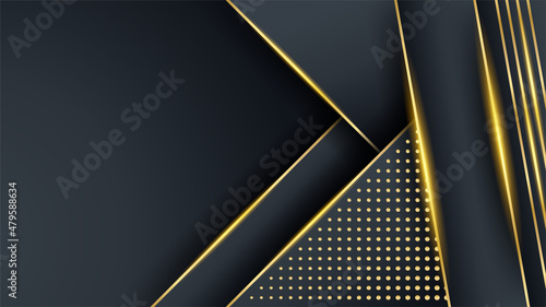Black gold background