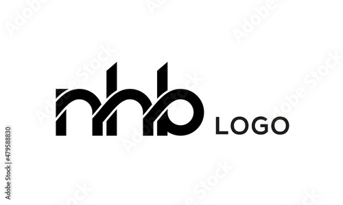 Letter NHB creative logo design vector photo