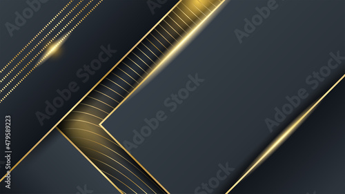 Black gold background