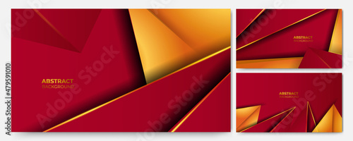 Red and gold background