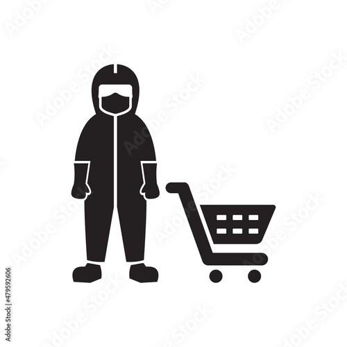 Safe shopping icon ( vector illustration )