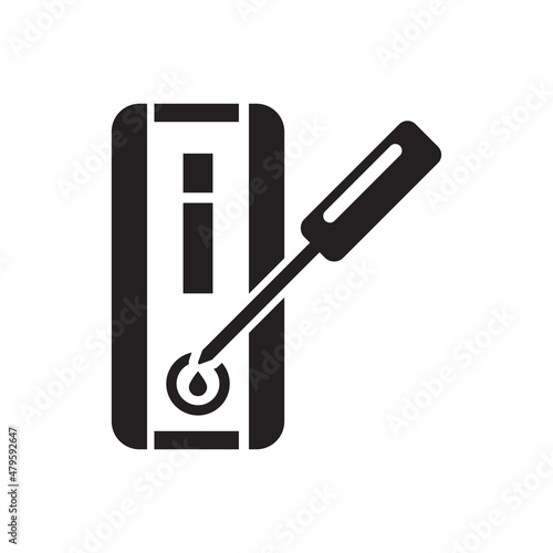 Corona test kit ( vector illustration )