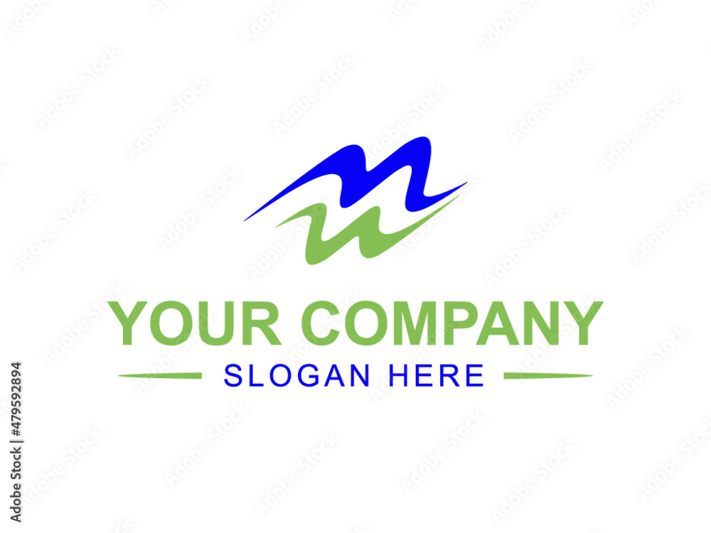 Modern letter m w logo vector and template Modern letter m w logo vector and template