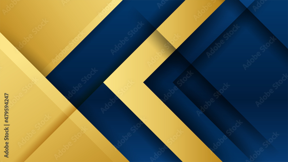 Luxury blue gold background. Elegant business presentation banner. Vector illustration. Luxury blue gold background. Elegant business presentation banner. Vector illustration.