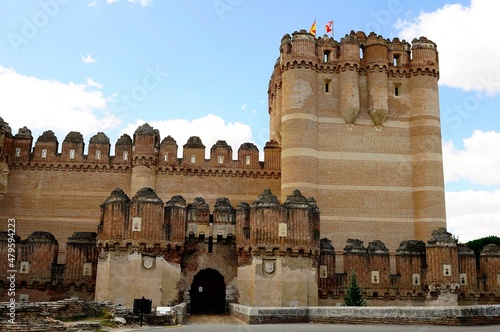 Mudejar gothic castle of Coca in Segovia. photo