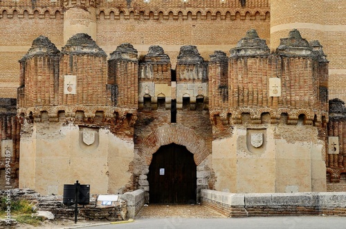 Mudejar gothic castle of Coca in Segovia. photo