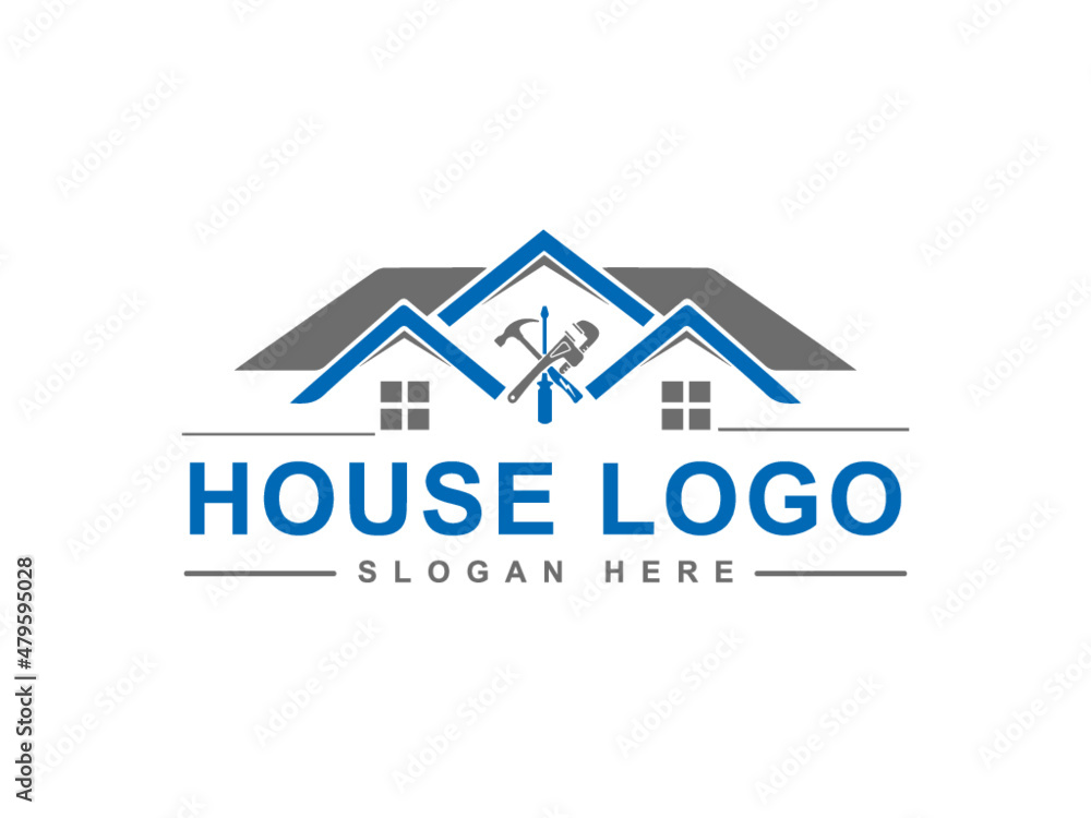 House construction logo design Vector and template