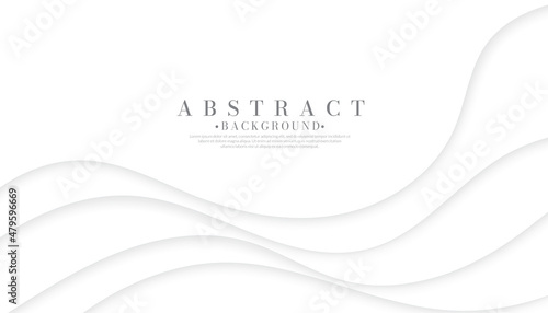 Gray silver wave abstract background. Modern curve line horizontal pattern template wallpaper. Vector illustration.