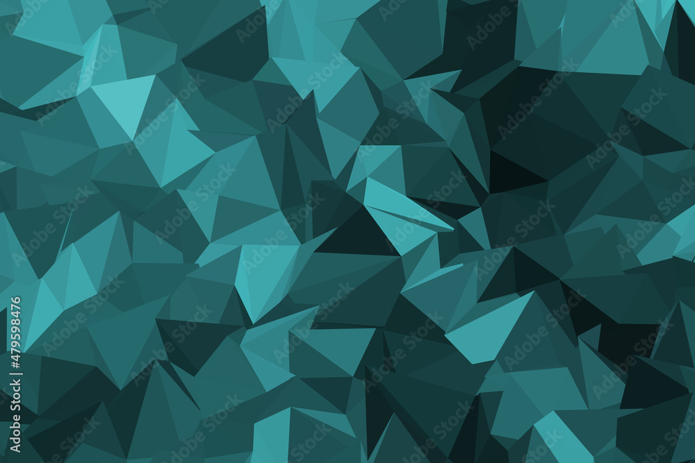 abstract green geometric background. low polygon wallpaper
