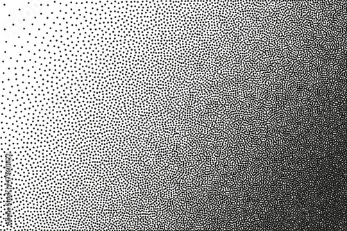 Abstract gradient Dotwork pattern. sand effect in the form of black dots.