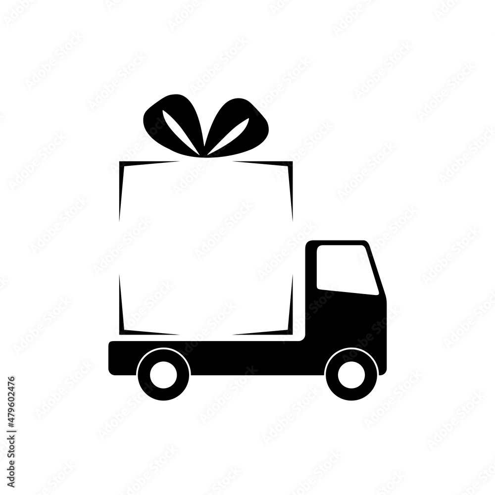 Delivery truck icon isolated on white background Delivery truck icon isolated on white background