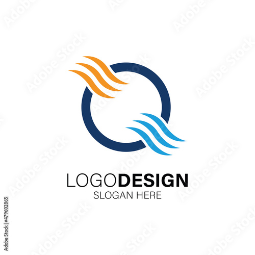 Air conditioning logo and ventilation for your company
