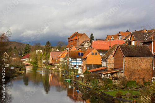 The Town of Bad Sooden-Allendorf in the Werra Valley in Germany