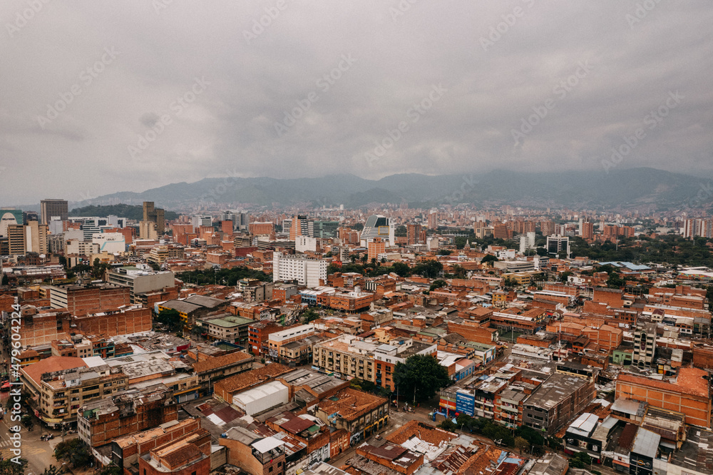 Aerial view Medellin, Colombia