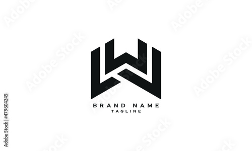 WW, W, Abstract initial monogram letter alphabet logo design photo