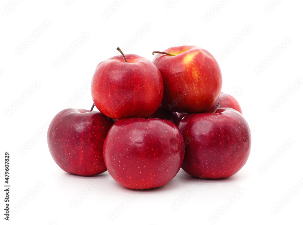 Many ripe red apples. Many ripe red apples.