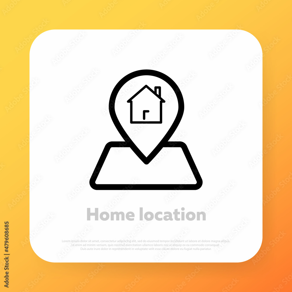 We have moved, changed address. Home gps. Map pointer, map pin icon. arrow pin, compass location. Vector We have moved, changed address. Home gps. Map pointer, map pin icon. arrow pin, compass location. Vector