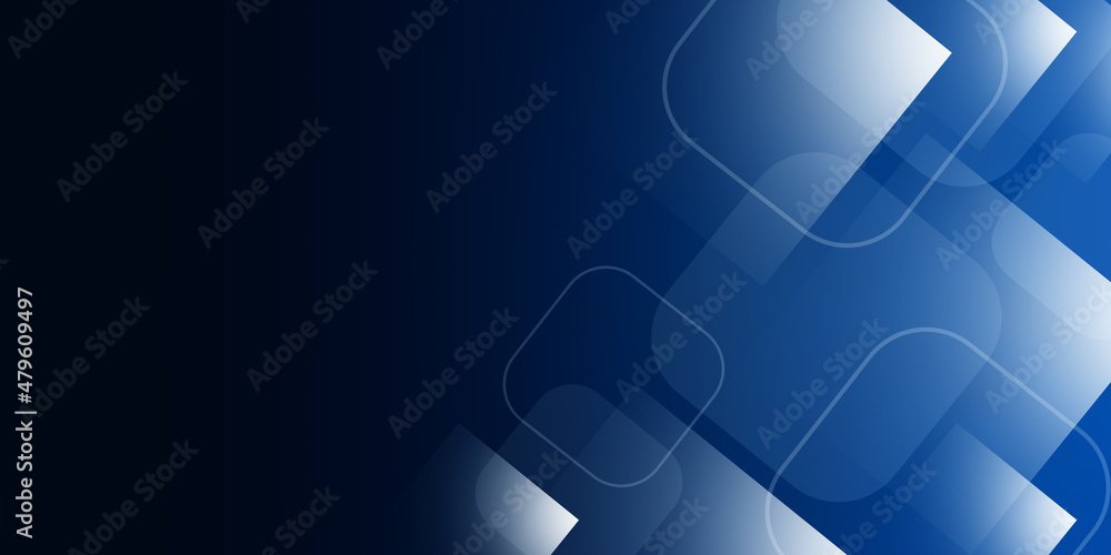 Abstract blue background with square shapes. Blue abstract rounded ...