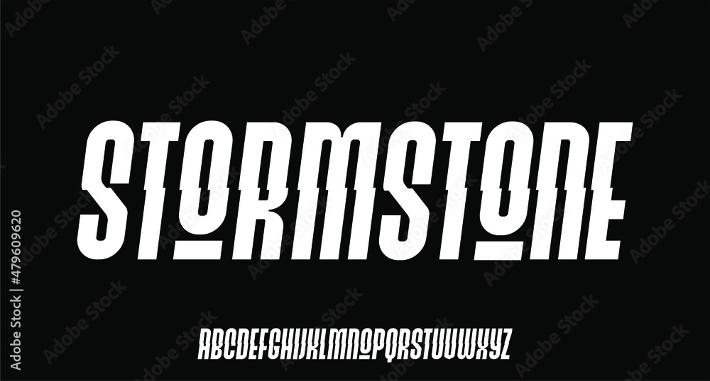 sporty bold condensed font for poster and head line	
