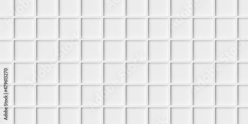 Many inset white cube boxes block background wallpaper banner full frame filling