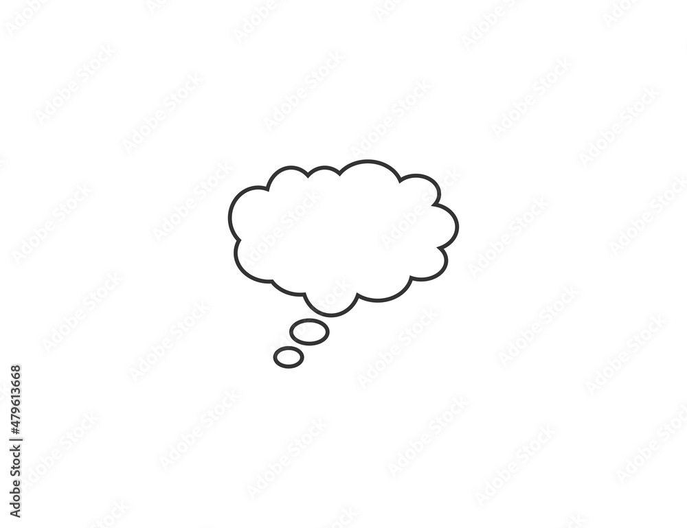 Bubble speech icon. Vector illustration. Flat design. Bubble speech icon. Vector illustration. Flat design.