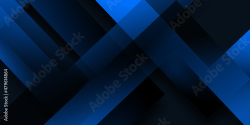 Modern Dark Blue Presentation Abstract Background. Abstract technology background with 3D layered line stripe