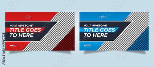 Editable youtube thumbnail template design for youtube videos video thumbnail video cover template editable thumbnail template 

