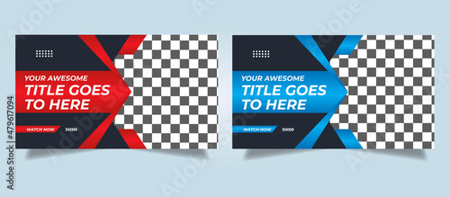 Editable youtube thumbnail template design for youtube videos video thumbnail video cover template customizable video thumbnail design 
