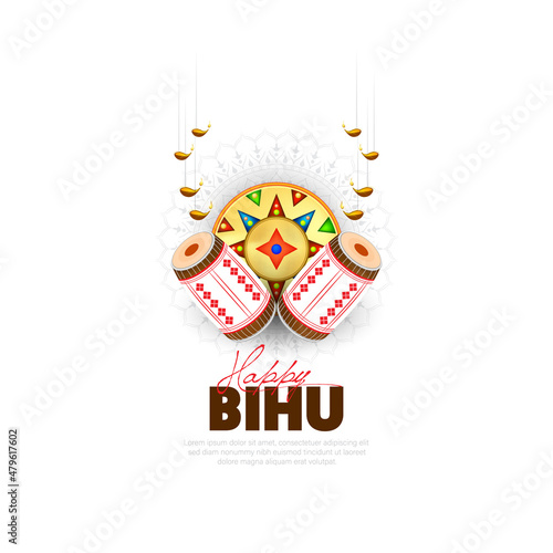 Happy Bihu- Religious holiday festival of Assamese New Year.
